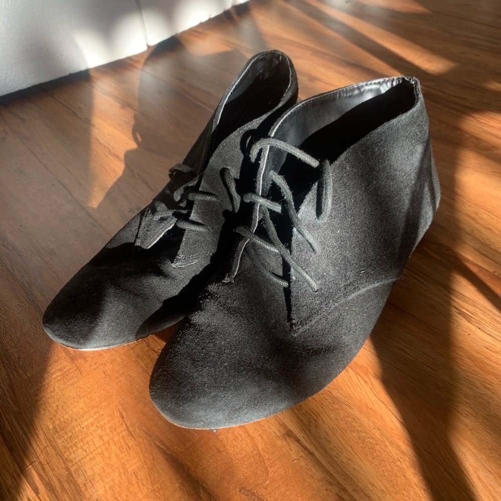 Julianne Hough / Sole Society Black Ankle Boots